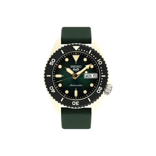 SEIKO Механический Movement Унисекс SEIKO5 Часы 39 мм Зеленые