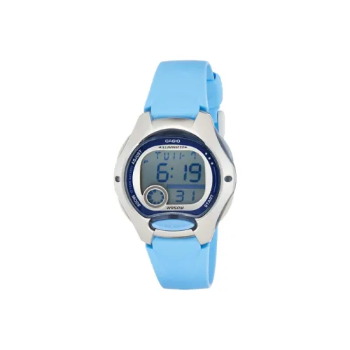 CASIO YOUTH Collection Циферблат с цифровым дисплеем Кварцевый механизм Смольный ремешок Часы Мужские Циферблат синего цвета