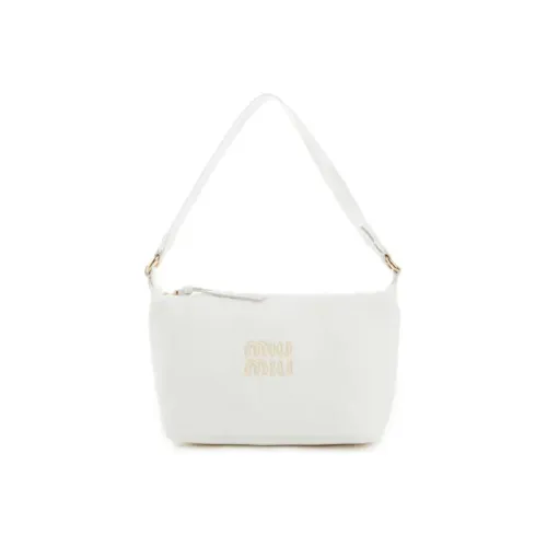 MIU MIU Коровья кожа с кожаными вставками Сумка Женская Белая