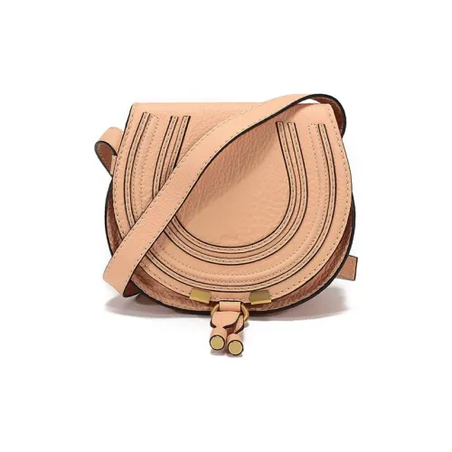 Chloe Chloé сумки Коровья кожа Седло Сумка Сумка через плечо Мини Женская Персиковый Оранжевый