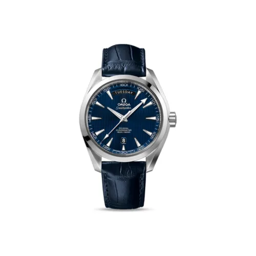 OMEGA Автоматический Механический Часы Мужские AQUA TERRA 150 метров 41,5 мм Синий