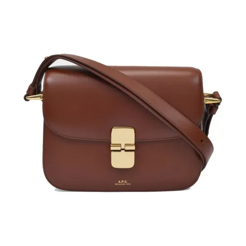 A.P.C Кожа Сумка через плечо Женская Коричневая