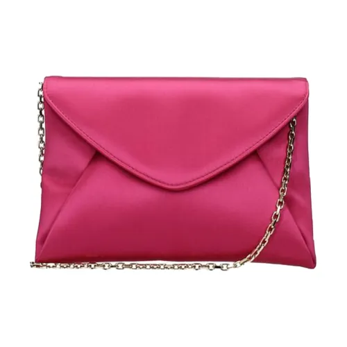 MaxMara Satin Clutch Medium Women's Fuchsia МаксМара Сатин Клатч Средний Женский Фуксия