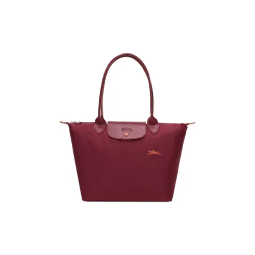 LONGCHAMP Le Pliage Club Ткань Сумка Сумка для покупок Пельменная сумка Сумка на плечо Женская Гранат Красный
