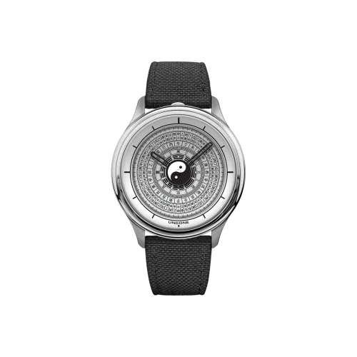 UNDONE Кварцевый механизм холст ремешок унисекс серебристый циферблат