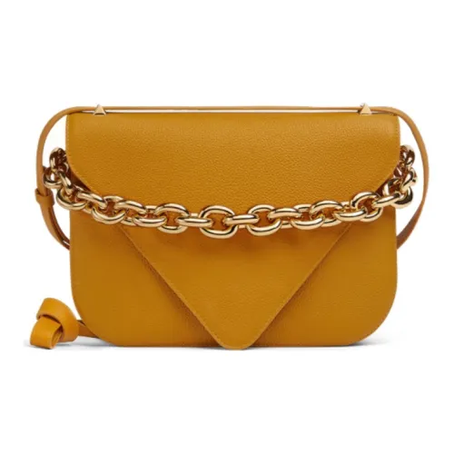 Bottega Veneta Рельефная Телячья Кожа Конверт Сумка Сумка Сумка через плечо Сумка через плечо Средний Женская Цвет кленового листа Коричневый