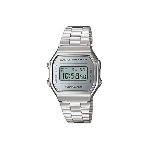 CASIO Vintage Collection A168 Кварцевый механизм нержавеющий стальной ремешок мужские часы серебристый циферблат