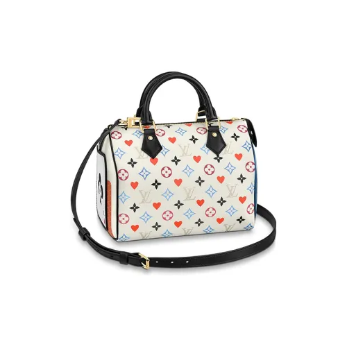 LOUIS VUITTON Speedy Коровья кожа Подушка Сумка Сумка через плечо Сумка для головы Сумка Women's White