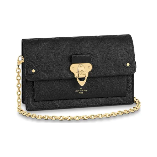 LOUIS VUITTON Vavin Коровья кожа Mewian Сумка через плечо Маленькая Женская Черная