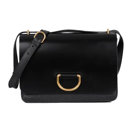 Burberry Кожа Портативный Crossbody Сумка через плечо Женская Черная