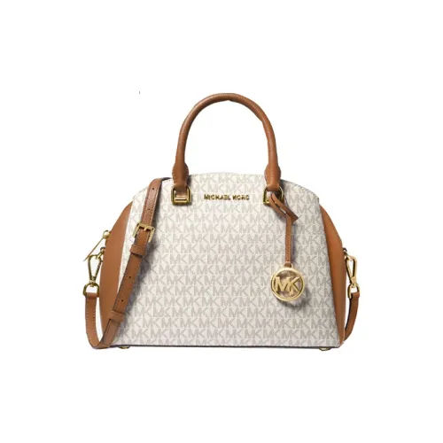 MICHAEL KORS Maxine Кожа Сумка-купол Сумка Сумка через плечо Сумка через плечо Средний Женская Ванильный белый