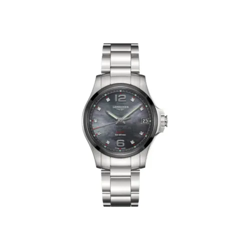 Longines Quartz Movement Женские часы Comcast V.H.P Series 36 мм Черные