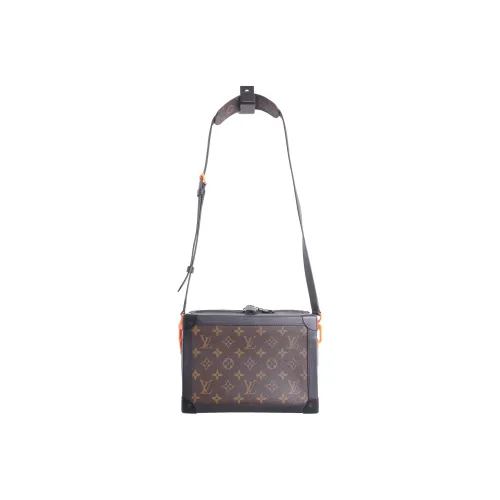 LOUIS VUITTON SOFT TRUNK Кожа Маленькая Квадратная Сумка Мягкая BOX CROSSBODY Сумка Сумка через плечо Мужская