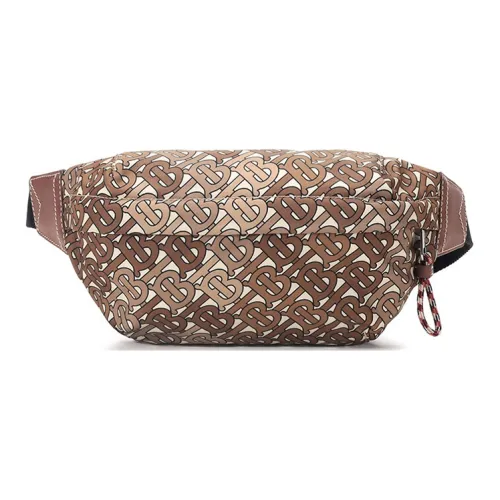 Burberry Canvas Бананка Средний Унисекс Камуфляж Коричневый