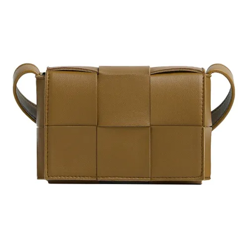 Bottega Veneta Cassette Овчина Сумка тофу Клетчатый Сумка через плечо Мини Женские Желудь