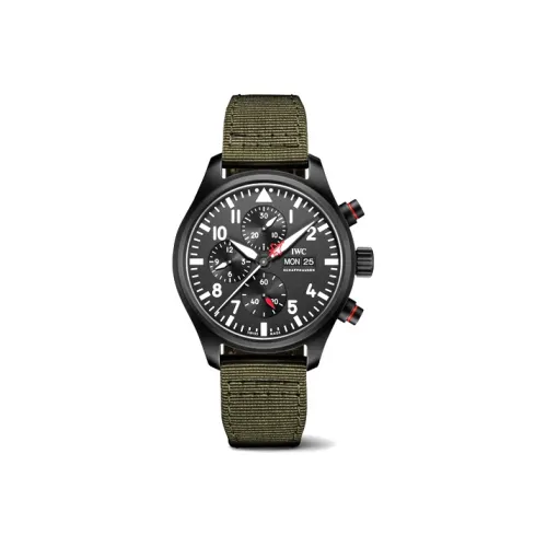 IWC PILOT Collection Автоматический Механический Часы Мужские Циферблат 44,5*15,7 мм Черный Керамика Корпус Часов