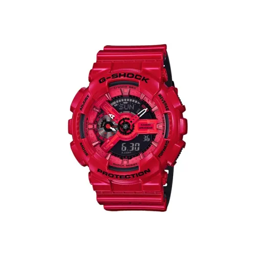 CASIO Кварцевый механизм Мужские часы серии Liquid Crystal/Analog Dual Display, 55 мм*51,2 мм*16,9 мм, черный