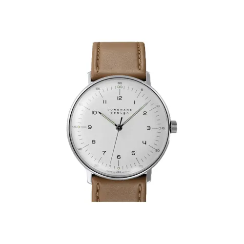 JUNGHANS Ручной механизм Мужские часы Max Bill Collection 34мм*9мм Белый