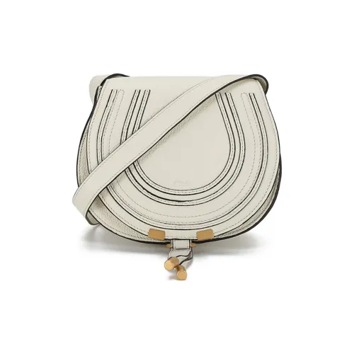 Chloe Chloé сумки Телячья кожа Седло Сумка Плечевая сумка Мини Женская Натуральный Белый