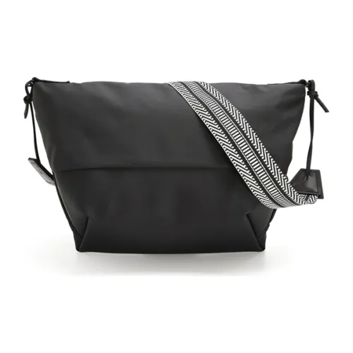 Wow Indo Ткань Курьерская Сумка Сумка через плечо Стандартная Унисекс Черная