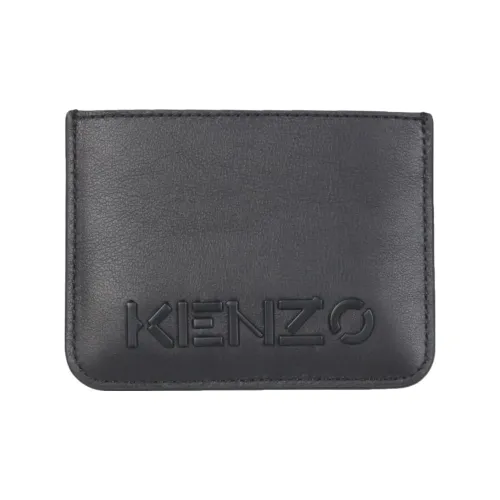 KENZO Кожа Держатель для карт Мужской Черный