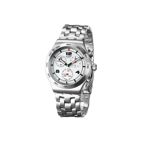 SWATCH Irony Collection Кварцевый механизм Унисекс Часы 43 мм Серебристый циферблат Корпус из нержавеющей стали