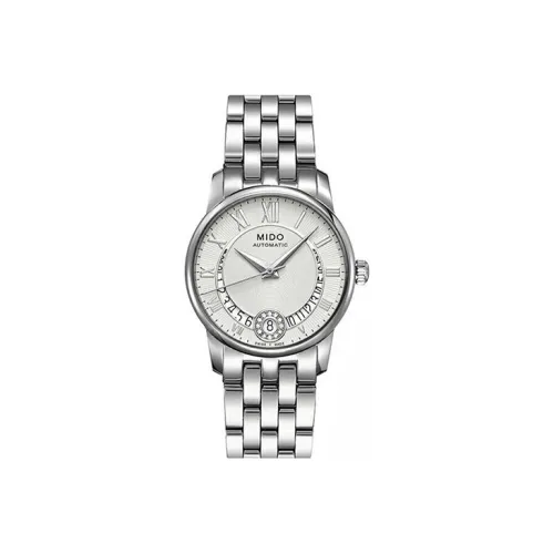 MIDO Автоматический Механический Movement Женские Baroncelli Часы 33 мм Серебряные