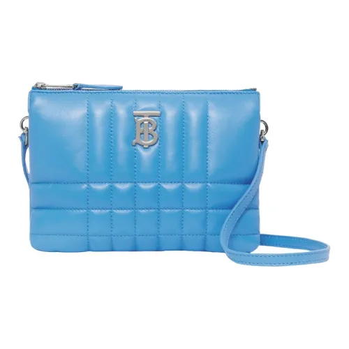 Burberry Lola Сумка Лоскутное Шитье Овечья Шкура Сумка Сумка через плечо Сумка через плечо Женская Синяя