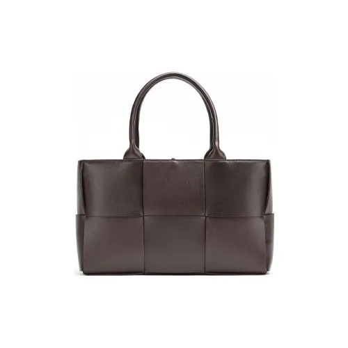 Bottega Veneta Lambskin Tote Bag Shopping Bag Shoulder Bag Handbag Women's Dark Brown