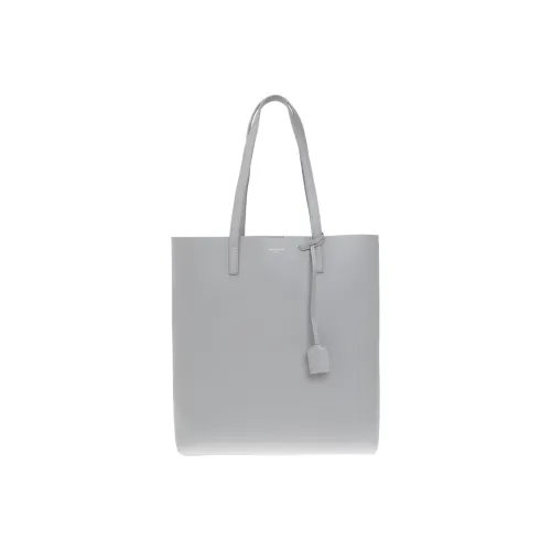 SAINT LAURENT Кожа Тоут Сумка Сумка для покупок Сумка Унисекс Серый