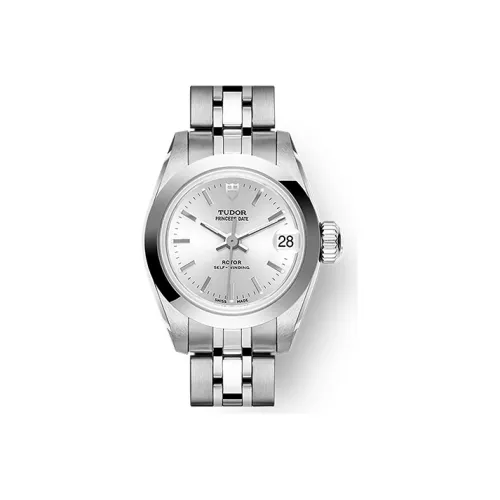 Tudor Prince and Princess Collection Автоматический Механический Механизм Женские Часы 22 мм Серебристый Циферблат