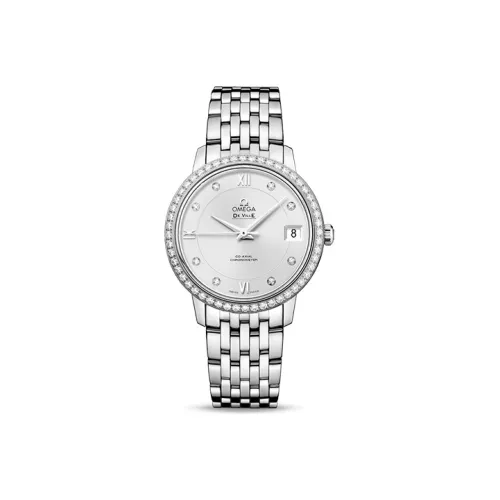 OMEGA Автоматический Механический Movement Женские Часы Elegant Saucer Series 32,7 мм Серебряные