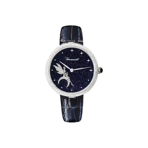 TOUSSAINT Кварцевый механизм Часы Женские Синий циферблат XK22002