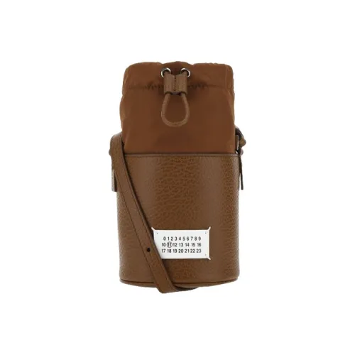 Maison Margiela Корова Кожа Ведрообразная Сумка Плечевая Сумка Унисекс Коричневый