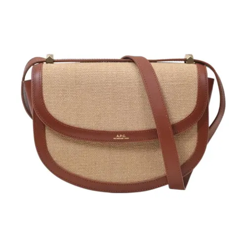 A.P.C. Joint Paragraph Спорт Мода Сумка через плечо Сумка на плечо Женская Бежевая