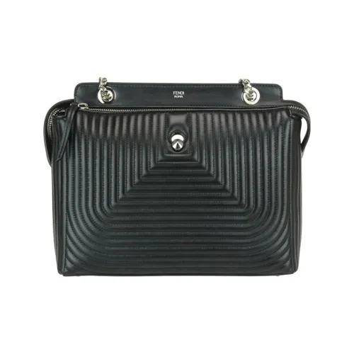 FENDI Sheepskin Сумка через плечо Женская Черная