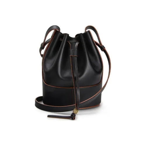 LOEWE Воздушный шар Коровья кожа Воздушный шар Сумка Сумка на шнурке Сумка через плечо Маленькая Женская Черная