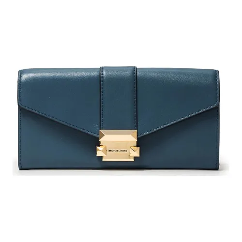 MICHAEL KORS MICHAEL KORS Luggage Collection Кожа Кошелек Картхолдер Женский Синий