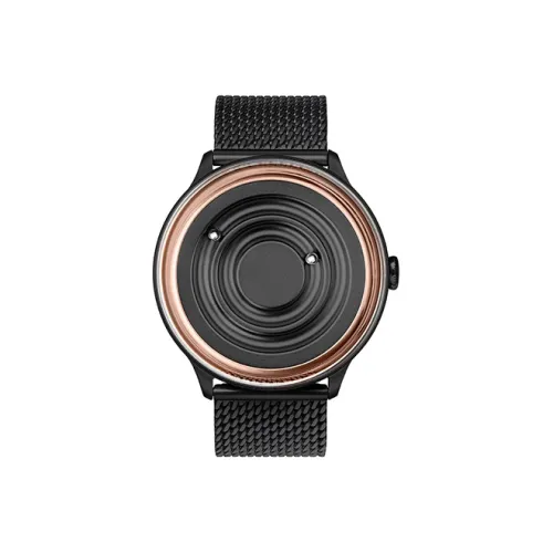 ZIIIRO Jupiter Wood Collection Кварцевый механизм Унисекс Часы Черный циферблат Корпус из нержавеющей стали Юпитер Черное Золото