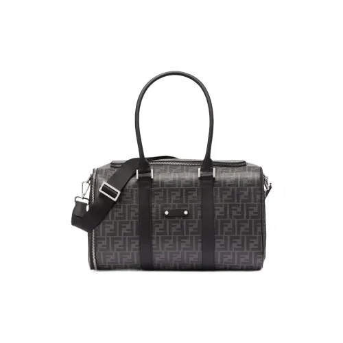 FENDI Ткань Материал Собака Транспорт Коробка Сумка Стандартная Унисекс Черный Серый