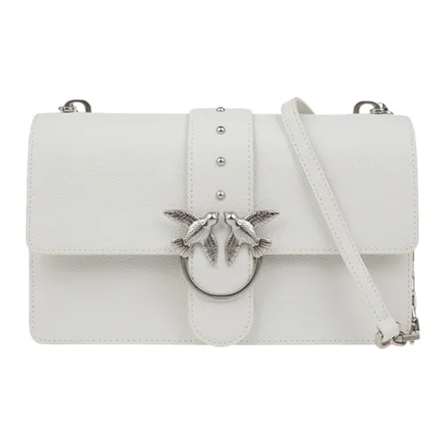 PINKO SIMPLY Коровья кожа Сумка через плечо Сумка на плечо Большая Женская Белая