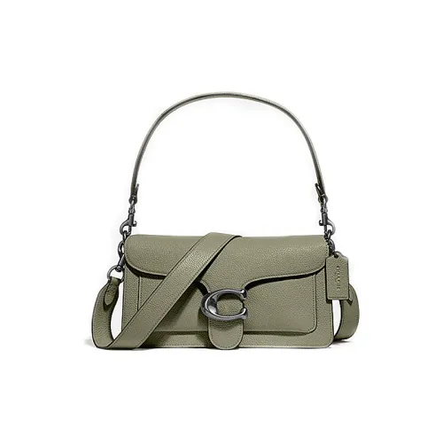 COACH Tabby Кожа GOD OF Вино Сумка Сумка Сумка через плечо Сумка через плечо Средний Женские Зеленый Текстиль