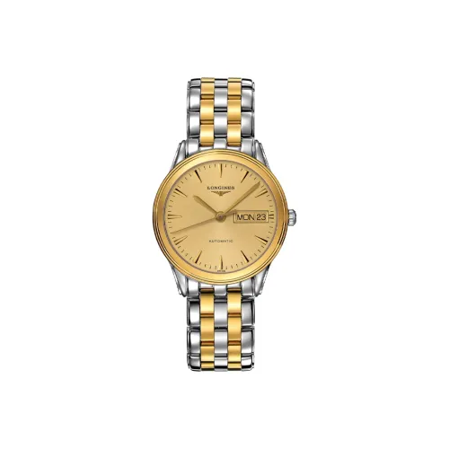 Longines Автоматический Механический Механизм Мужские Часы Military Flag Collection 35,6 мм Золото