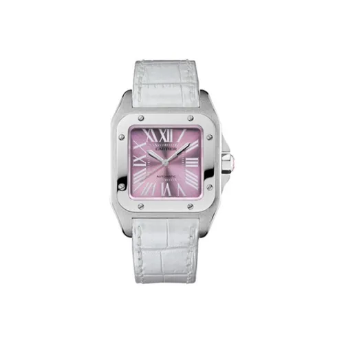 CARTIER Автоматический Механический Movement Женские SANTOS DE Часы 44,2мм*33мм*10,7мм Розовый