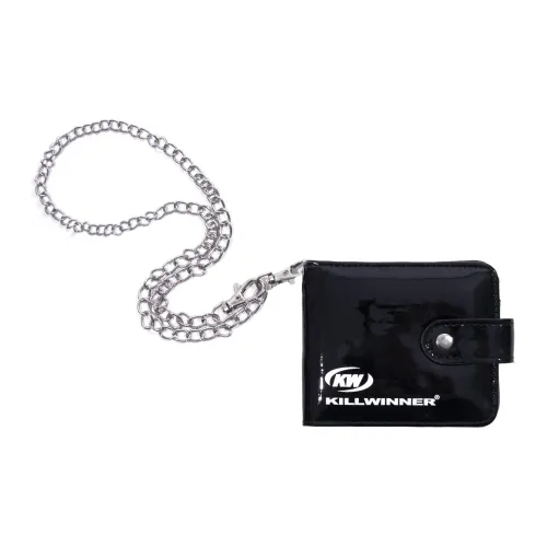 KILLWINNER Лакированная кожа Маленький Украшение Монета Кошелек Кошелек Мини Унисекс Черный