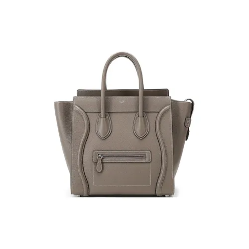 CELINE Сумка для путешествий из коровьей кожи большой женская мышка серый