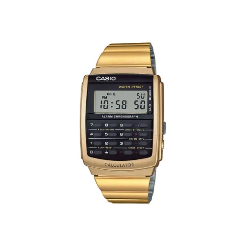 CASIO YOUTH Collection Кварцевый механизм блок нержавеющая сталь ремешок с ионным покрытием мужские часы золотой циферблат