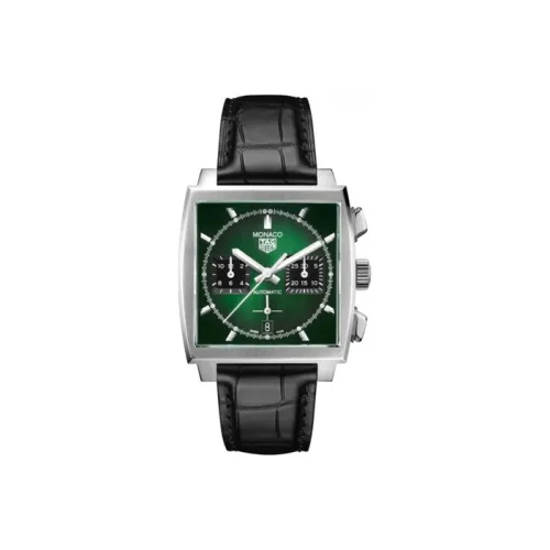 TAG HEUER Автоматический Механический Механизм Мужские Часы Monaco Collection Зеленые
