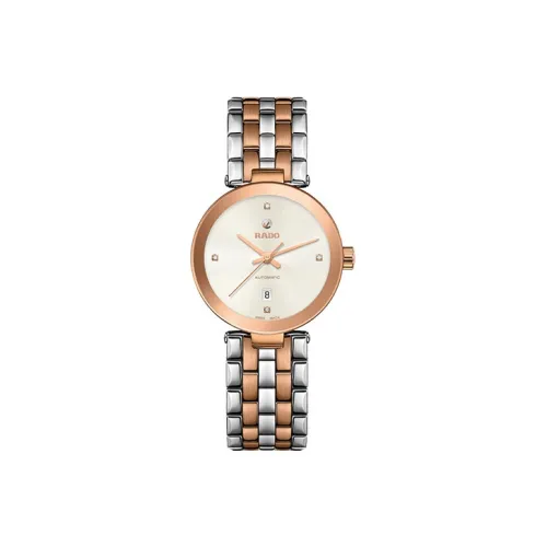 RADO Florence Collection Автоматический Механический Механизм Женские Часы 28 мм Серебристый Циферблат