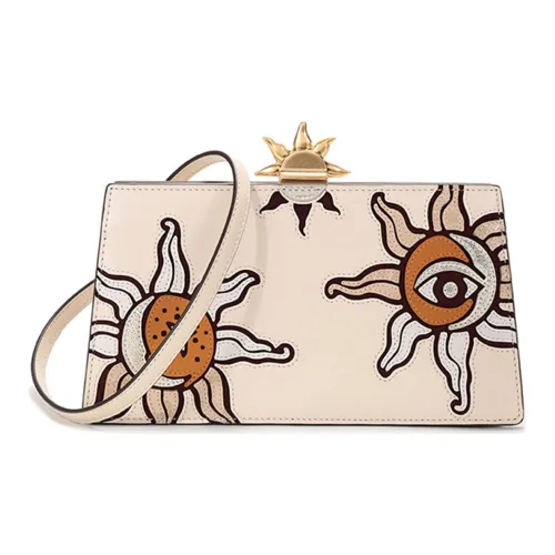 TORY BURCH Кожа Клатч Сумка через плечо Сумка на плечо Стандартная Женская Кремовый